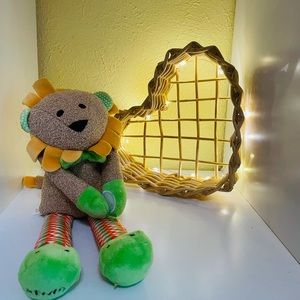 Rattan light up heart